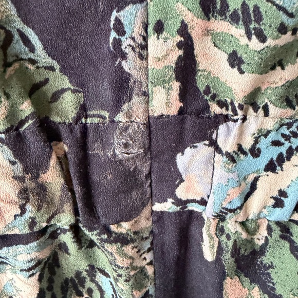 RHODE Camellia Vine Black Floral Pia Dress Size 8 - Picture 14 of 16